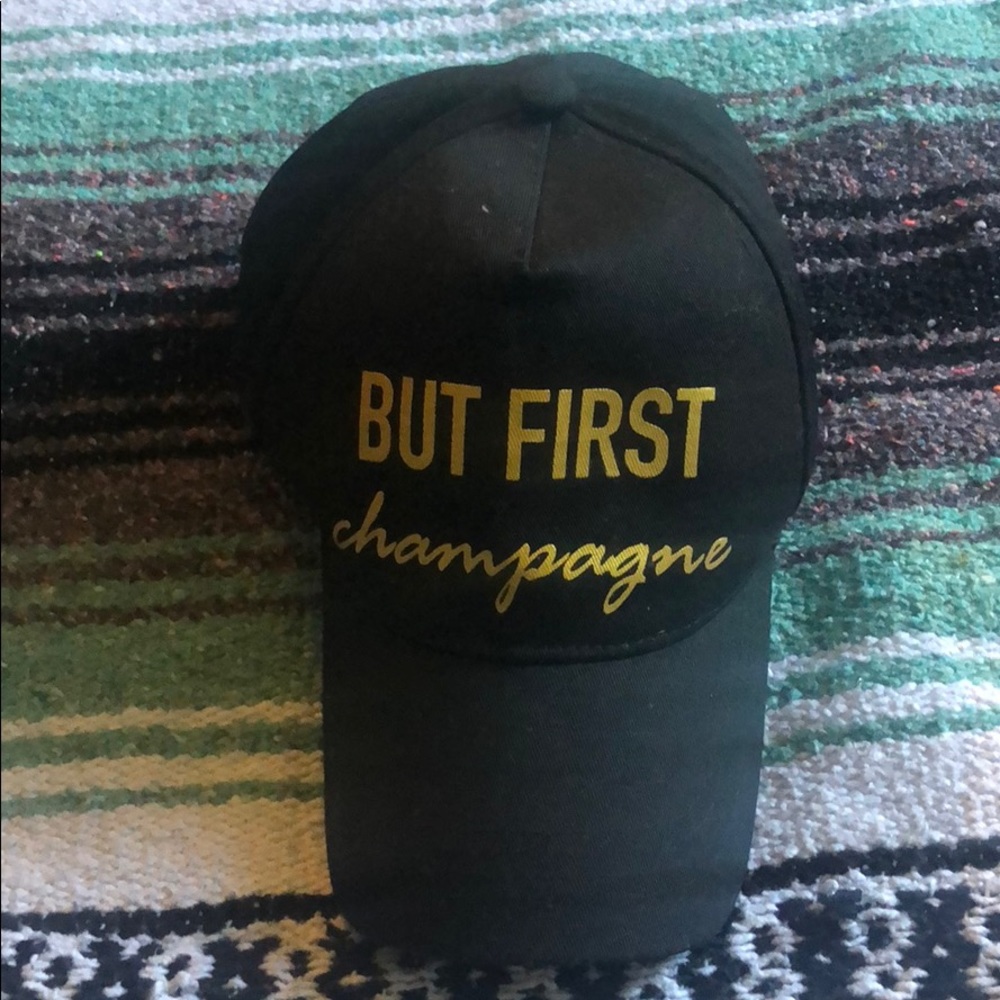 Steve Madden “but first champagne “ baseball hat
